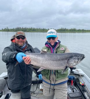 Beautiful Chinook salmon from Lincoln Beach OR waters!