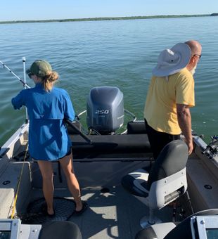 On the hunt for striped bass treasures!