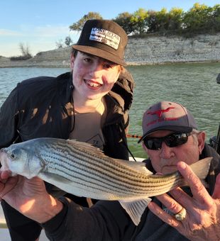 Reeling in the catch of the day! #StripedBass!