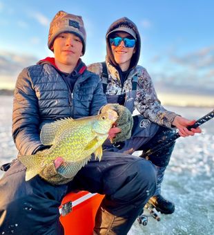 Ice fishing success in Chautauqua Lake