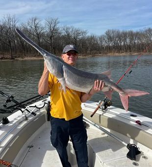 Casting into quiet freshwater spots in Sand Springs, OK.