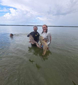 Double Flathead Catfish success at Lake Tawakoni!