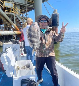 Light tackle fishing for Sheepshead.