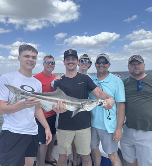 Caught the big one and having a blast!