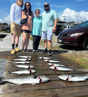 Family that fish together, eats fish for dinner!