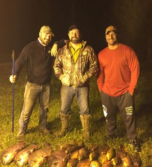 Big buffalo bowfishing haul!