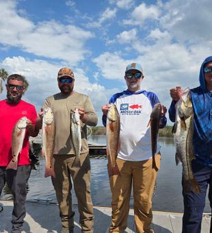 Weeki Wachee redfish and trout catch group haul