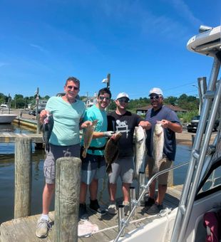 Mixed bag success with California Flounder and Striped Bass!
