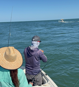 Fishing on the open waters.