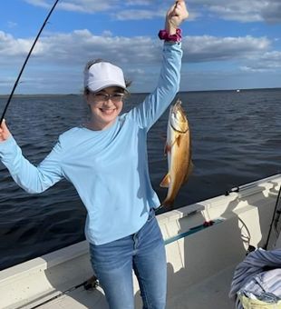 Happy redfish catch