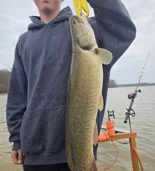 Targeting monster fish on High Rock Lake in Mocksville, North Carolina. When that rod bends, you know it’s a big one.