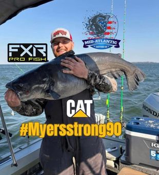 Giant blue catfish glory on the water!