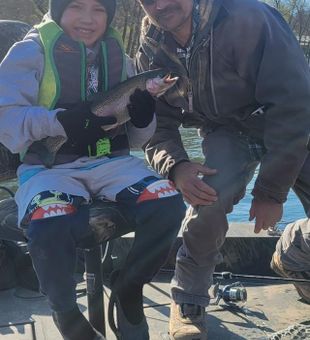 Taneycomo's cold water delivers beautiful Rainbow Trout now.