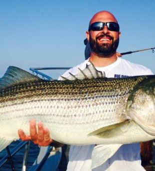 Striped Bass catch with Purple Jet Fishing!