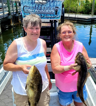 Strong Grouper haul on Florida fishing charters!