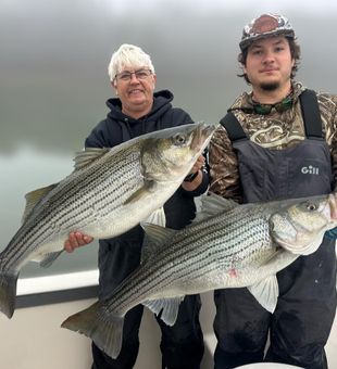 Double striped bass success in Cumming GA!