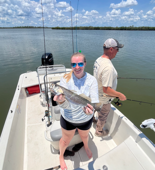 Fresh speckled trout from New Smyrna Beach waters!