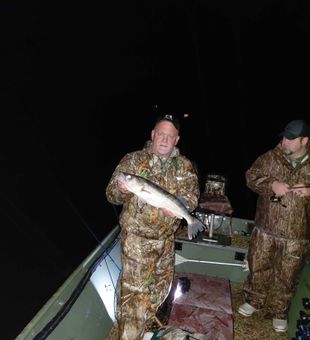 Nice walleye caught during night fishing in Forest Inn PA!