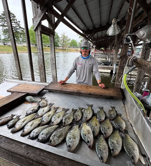 Crappie bite turned on at sunset