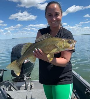 Beautiful walleye catch on a perfect day!