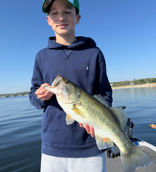 Beautiful bass caught at Lake Austin on perfect day!