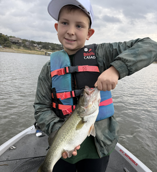 Exciting fly fishing action on the water today! Light tackle made this catch even more rewarding.