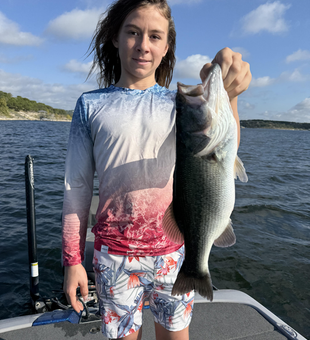 Nice largemouth bass caught on fly fishing with light tackle today!