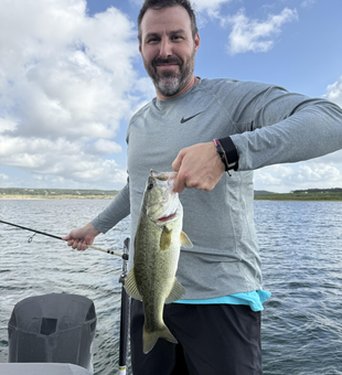 Landed a feisty Largemouth Bass with my trusty fly tackle!