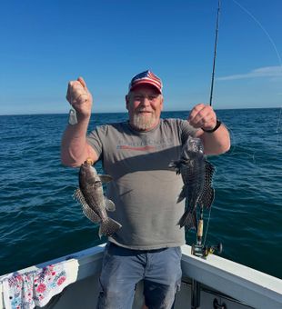 Double black sea bass from Neptune City waters!