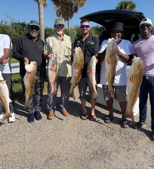 Galveston Redfish crew with Second Chance Charters!