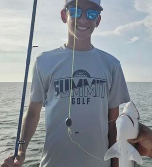 Exciting St. George Island fishing charters catch shark today