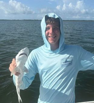 Shark fishing St. George Island action with family fun