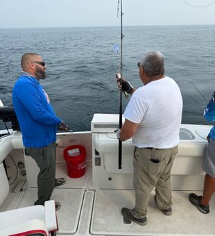 Deep sea fishing adventure off Dunkirk NY waters.