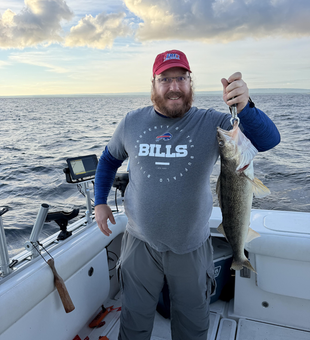 Nice Dunkirk walleye brought in by trolling!