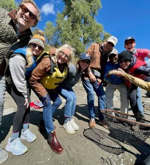 Group Fishing Fun in Wyoming