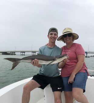 Awesome catch with a Cobia on our Florida fishing charter!