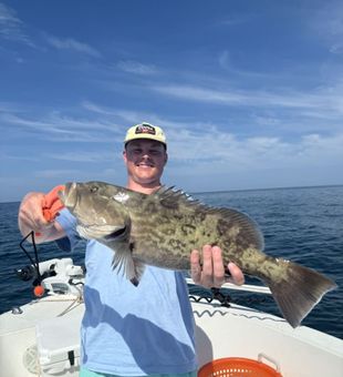 Fantastic catch with a Grouper on our Florida fishing charter!