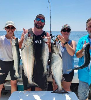 Solid Chinook and Coho haul!