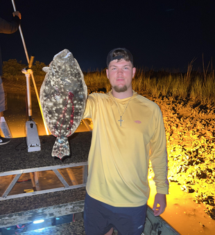 Reeled in this beauty of a Southern Flounder in the Sunshine State!