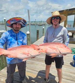 Double red snapper success in Gulf Shores AL!