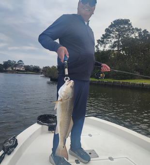 Beautiful Galveston redfish caught on light tackle!