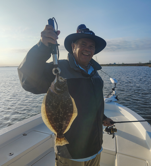 Nice Southern flounder caught in Galveston waters!