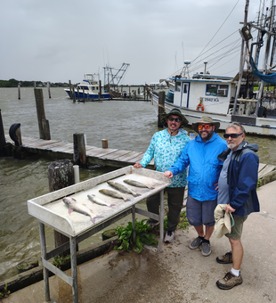 Clouds roll in as the deep sea adventure unfolds off Texas City!