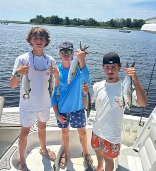 Experience the thrill of inshore fishing in Oak Island, NC, where calm waters, beautiful scenery, and nonstop action create the perfect day on the water.