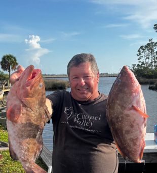 Double red grouper success in Panama City FL!