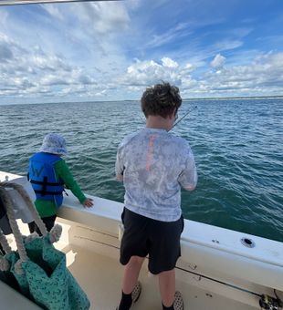 Out on the water in Wells Harbor ME!