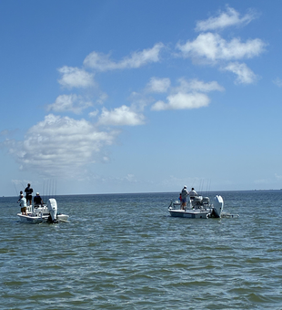 Clearing skies promise perfect drift fishing conditions at Clem's Marina!