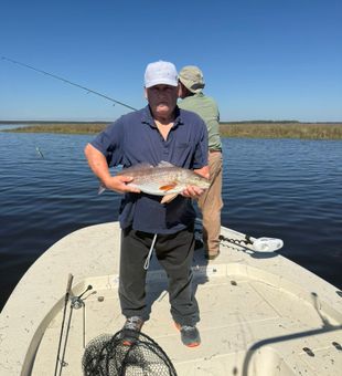 Another red, they are biting today! - Panacea, FL.