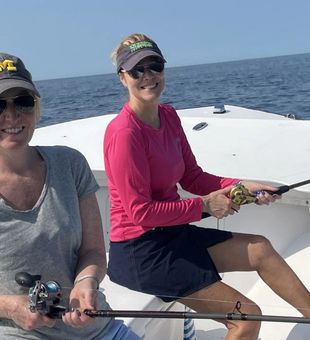 Reeling in fun on the water! 🎣