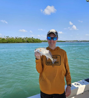 How Cute! Baby Redfish! Book your charter today!